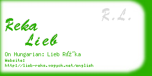 reka lieb business card